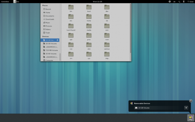Die neue Leiste für Benachrichtigungen.